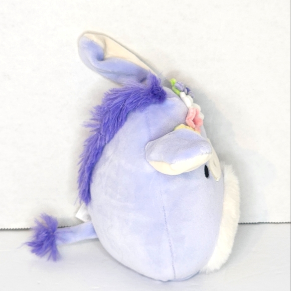 🐣 MILANDA 🫏 Blue Donkey w Flower Crown Easter 2024 Original Squishmallow ☆NWT☆ - Picture 5 of 8